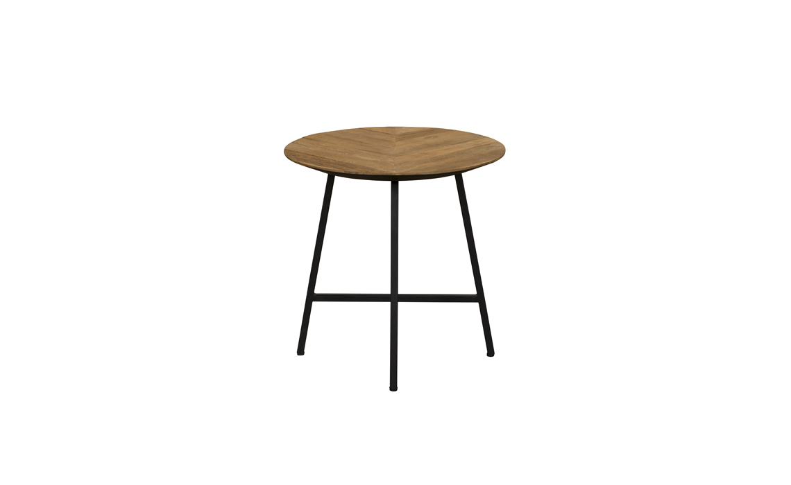 Brixton Reclaimed Teak Round Side Table