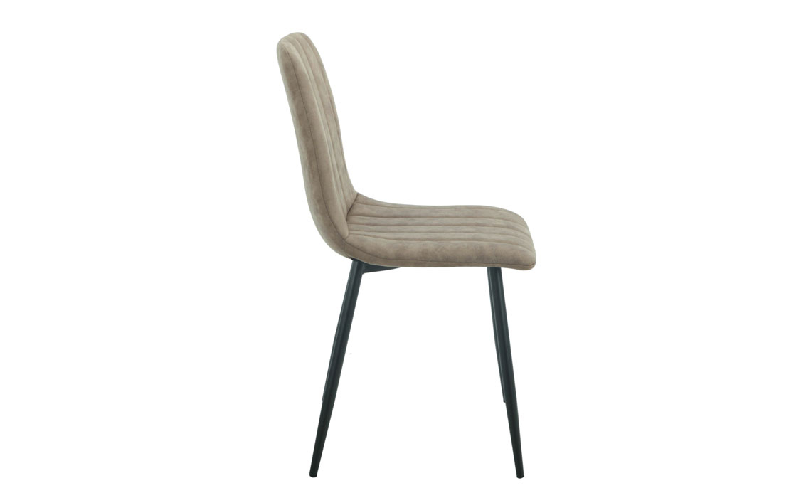 Lucca Upholstered Dining Chair - Mink PU Leather
