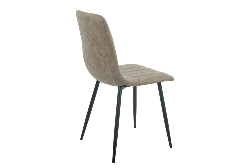 Lucca Upholstered Dining Chair - Mink PU Leather