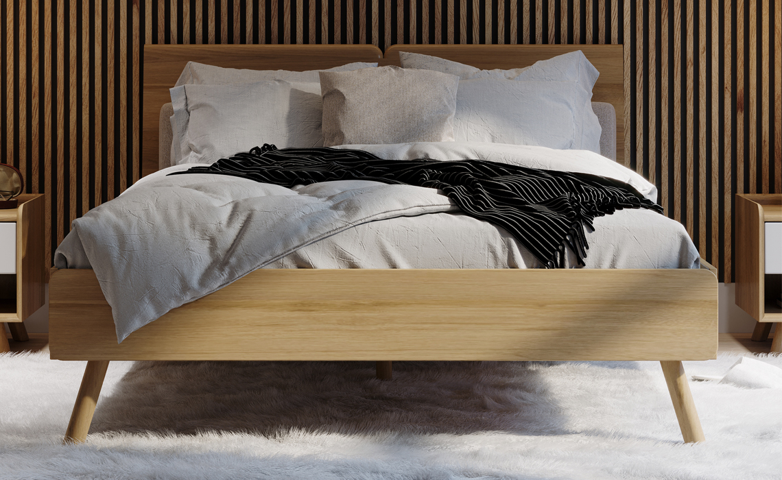 Argo Solid Oak 5ft King Size Bed