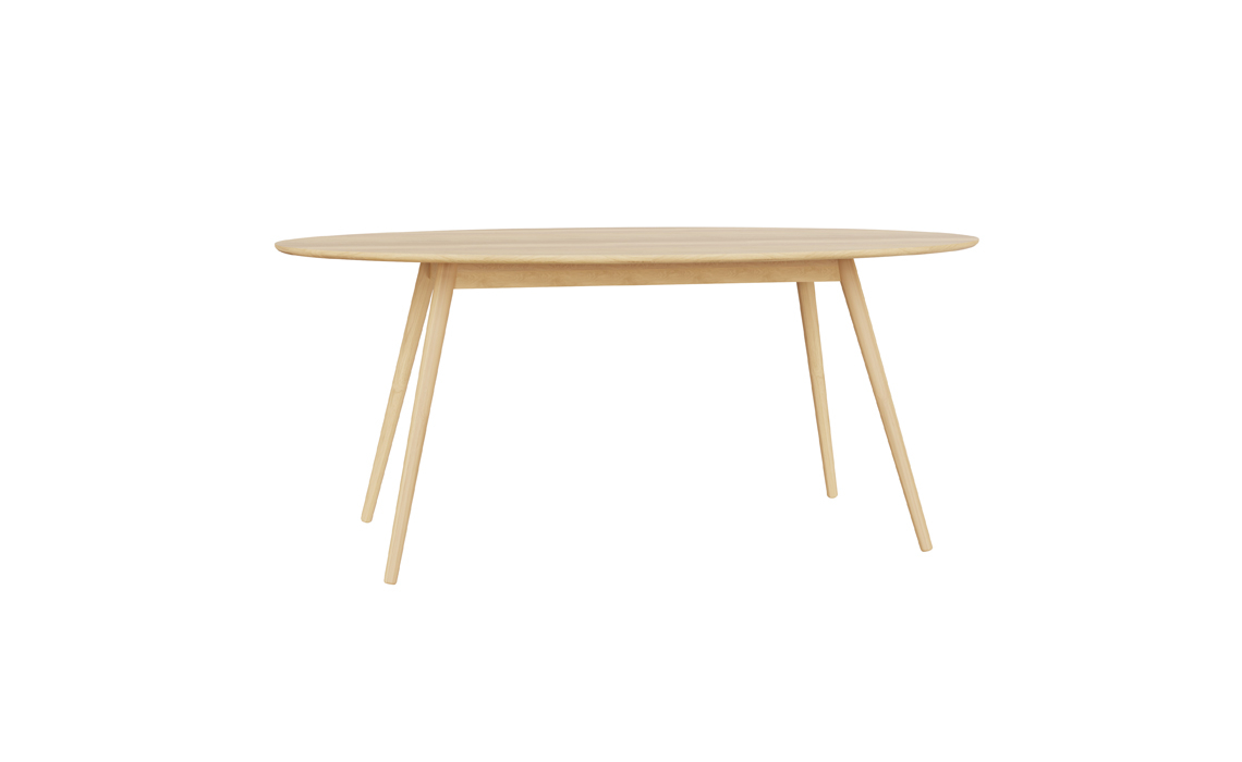 Oxford Solid Oak 180cm Oval Dining Table