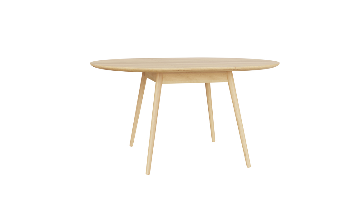 Oxford Solid Oak Round Extending Dining Table