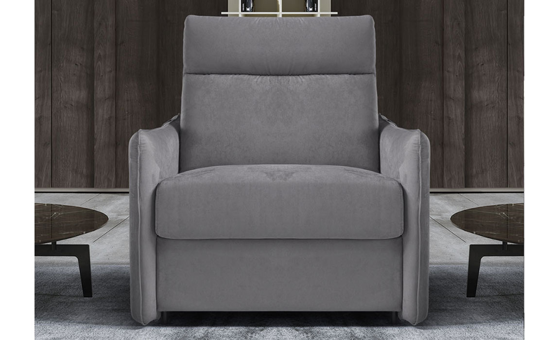 Aimee Arm Chair Sofa Bed With Deluxe Mattress - Leather or Fabric