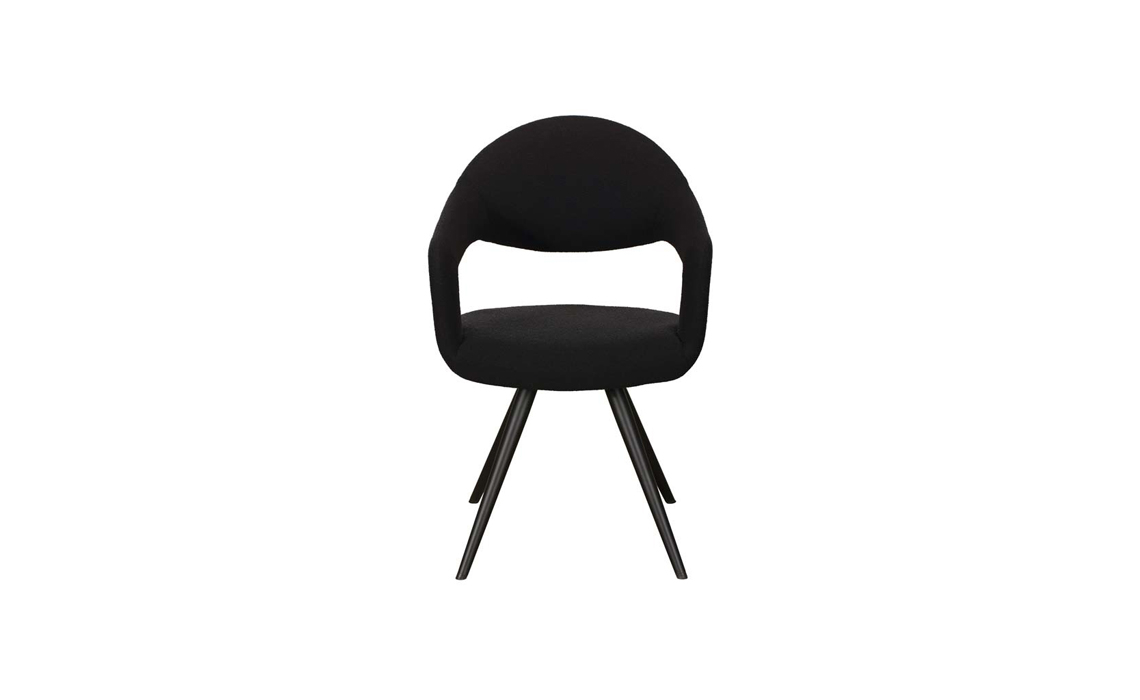 Jasmine Black Upholstered Chair