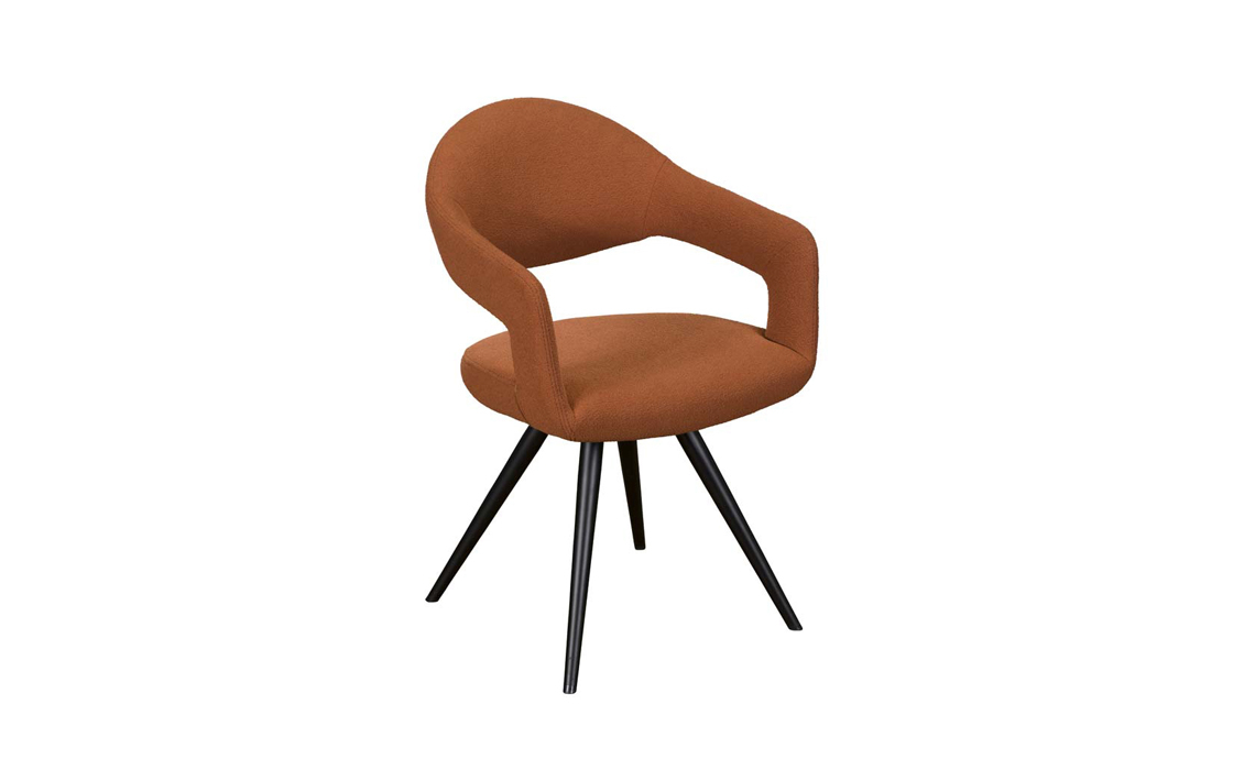 Jasmine Orange Upholstered Chair