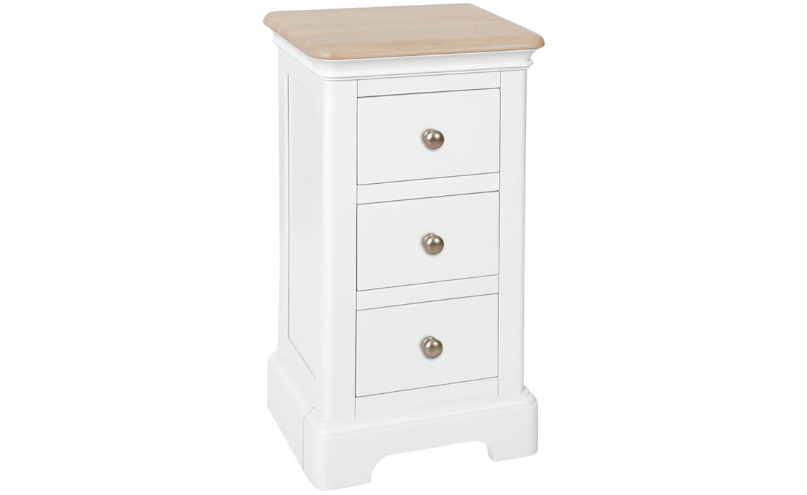 Melford Painted 3 Drawer Compact Bedside 