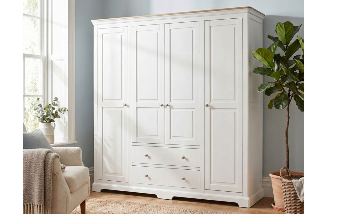 Melford Painted 4 Door Wardrobe