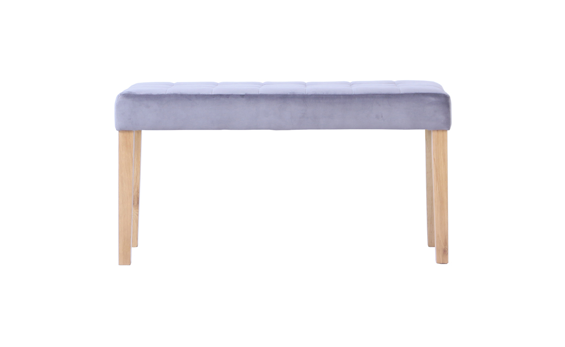 Melbourne Upholstered 90cm Bench in Graphite