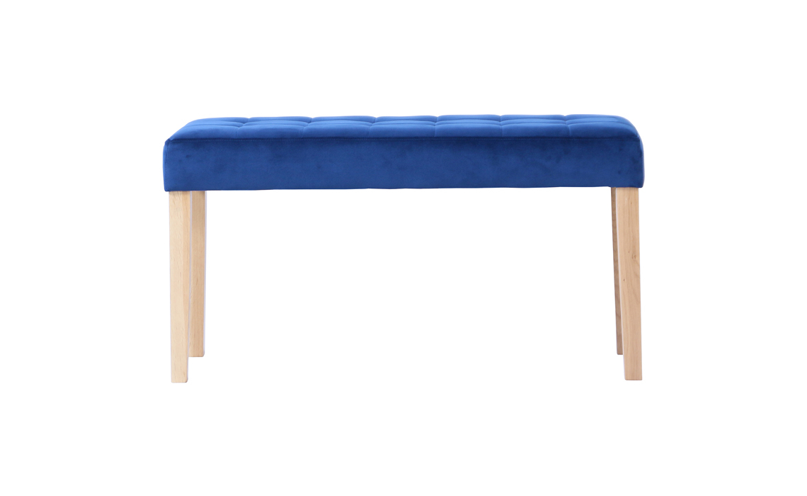 Melbourne Upholstered 90cm Bench in Ocean 