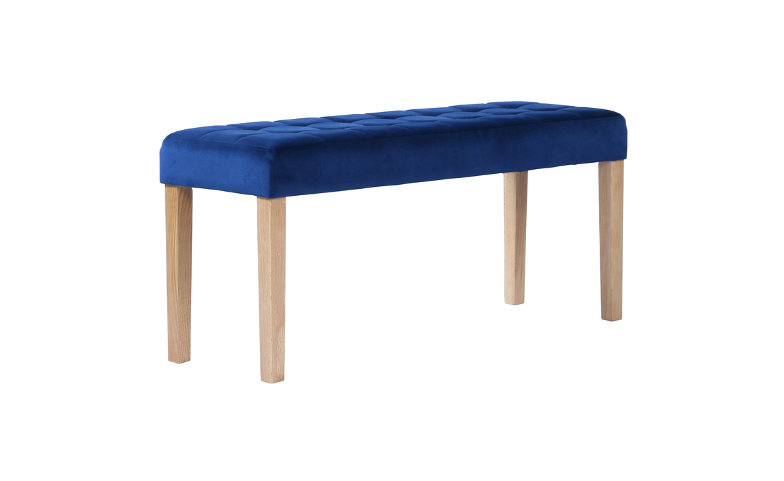 Melbourne Upholstered 90cm Bench in Ocean 