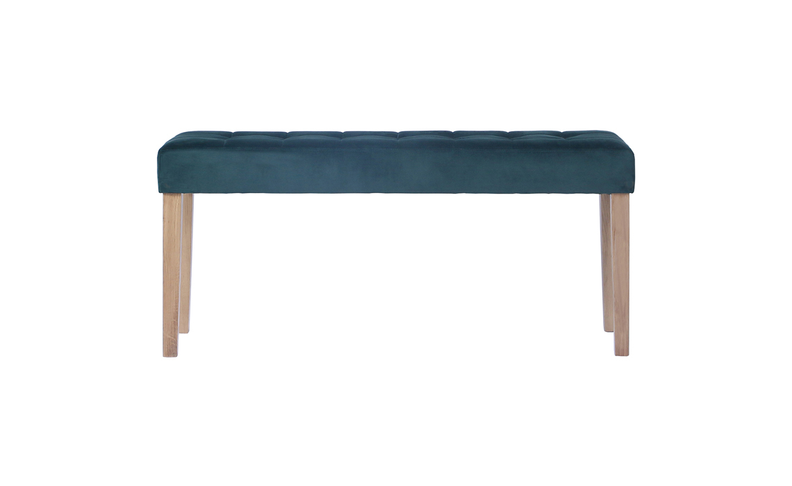 Melbourne Upholstered 104cm Bench in Forest