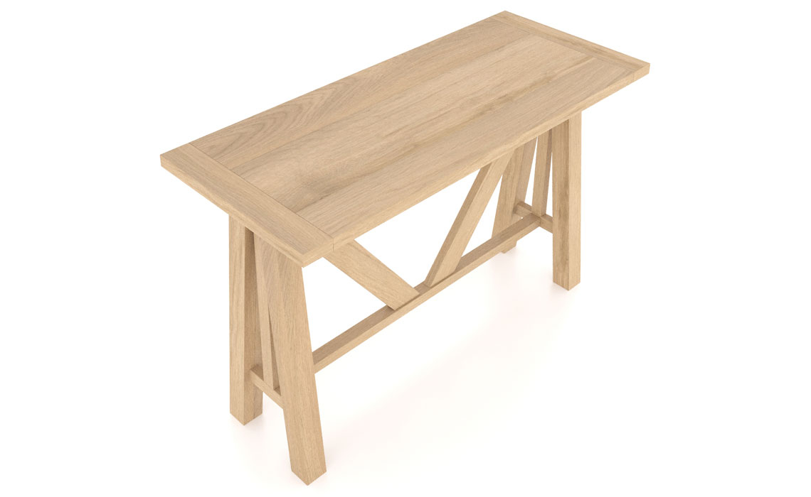 Bassano Oak Console Table 120cm
