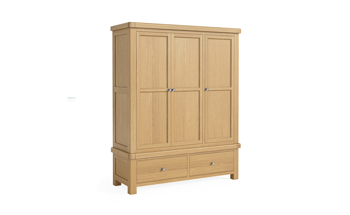 Kensington Oak Triple Wardrobe