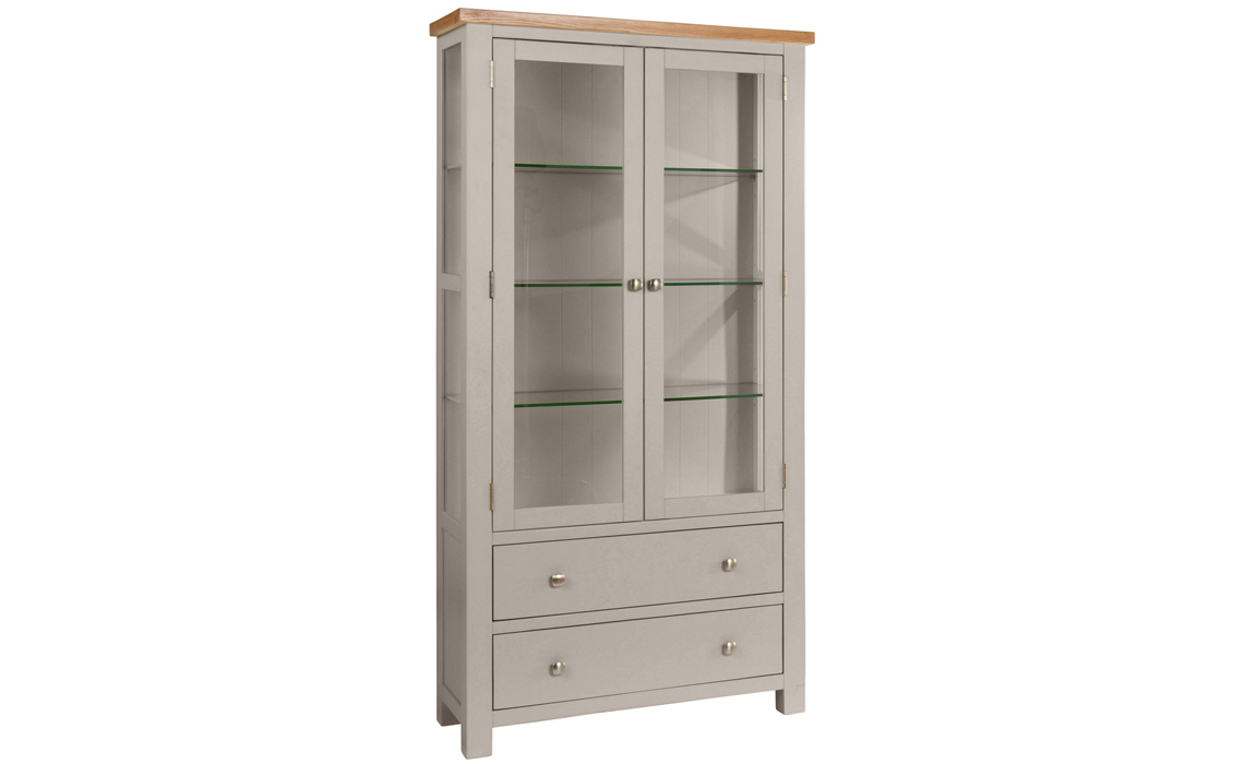 Lavenham Painted Display Cabinet With Glass Doors