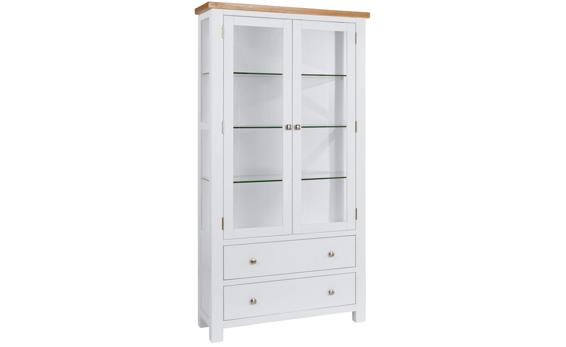 Lavenham Painted Display Cabinet With Glass Doors