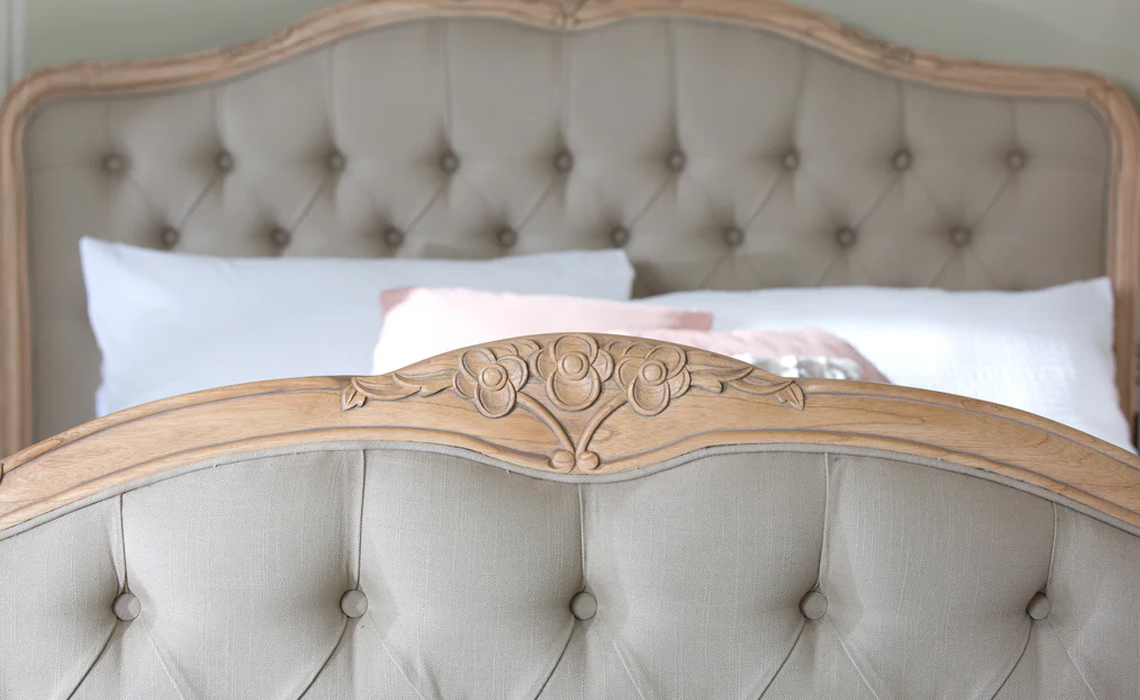 Chateau Solid Mindi 6ft Upholstered Super King Size Bed Frame