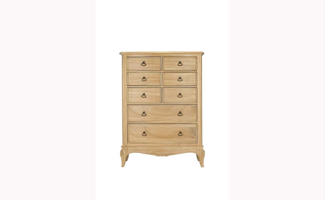 Chateau Solid Mindi 8 Drawer Tall Wide Chest