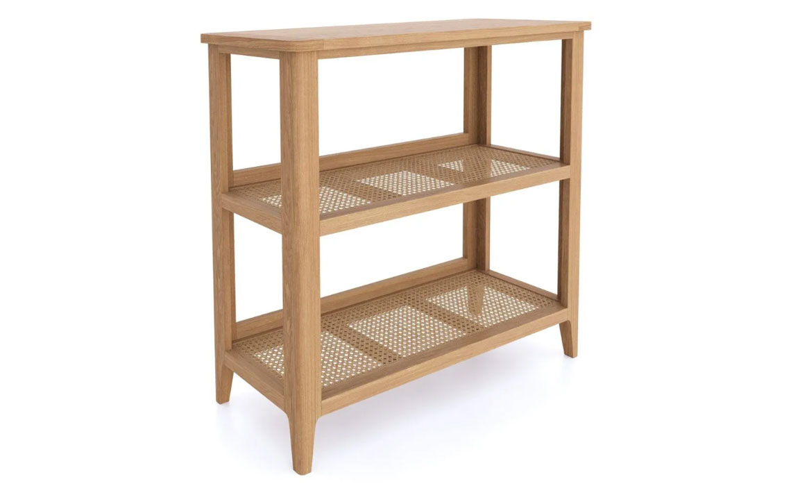 Stockholm Natural Oak Low Open Bookcase