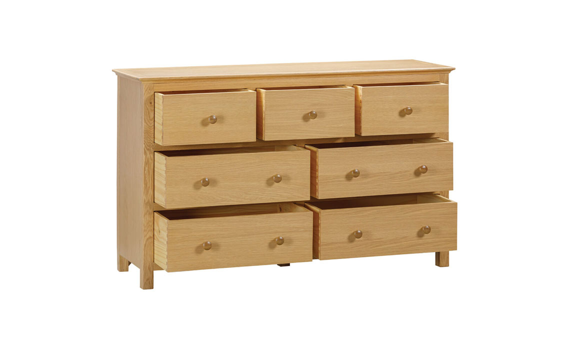 Morland Oak 3 Over 4 Chest Of Drawers
