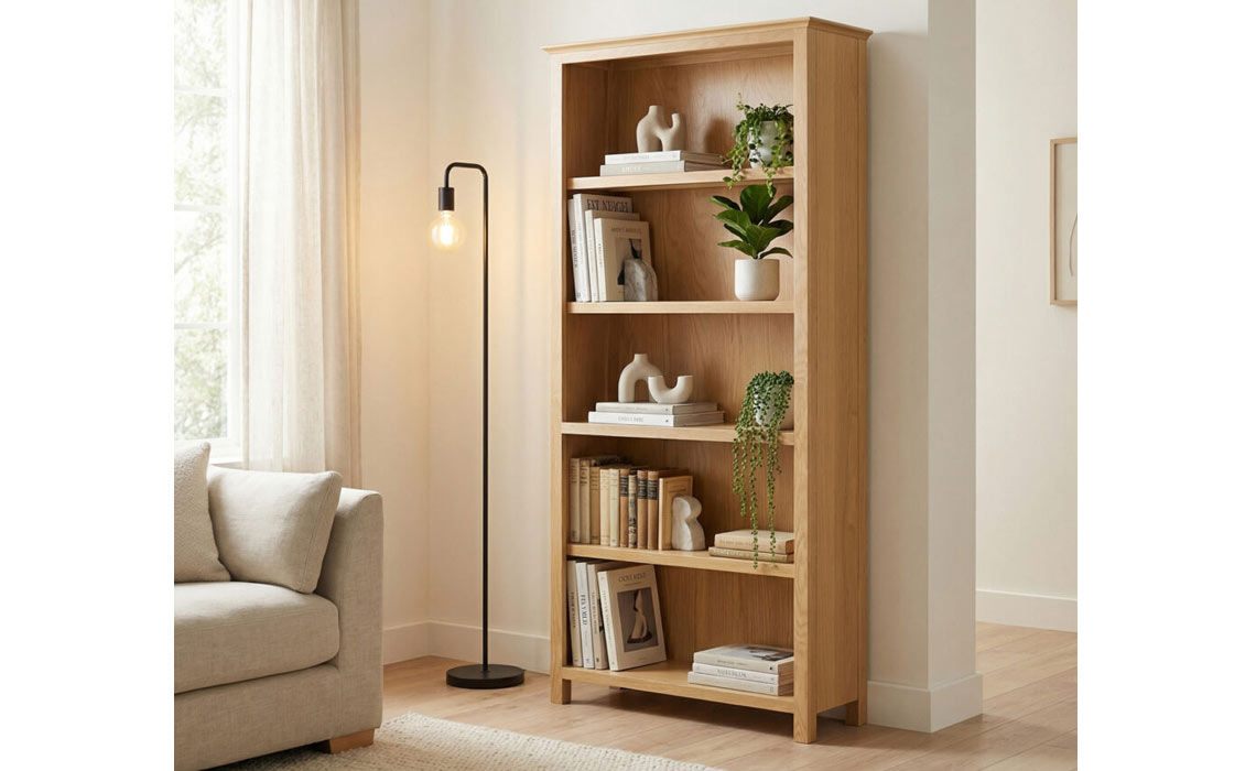 Morland Oak Tall Bookcase
