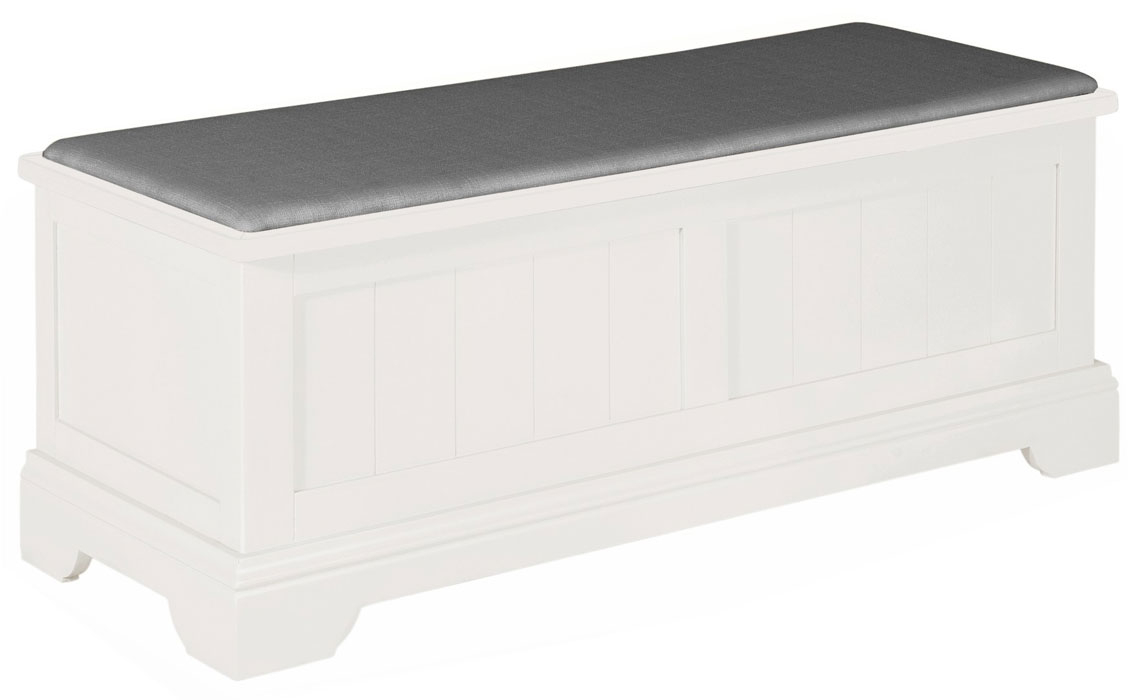 Portland White Ottoman Blanket Box