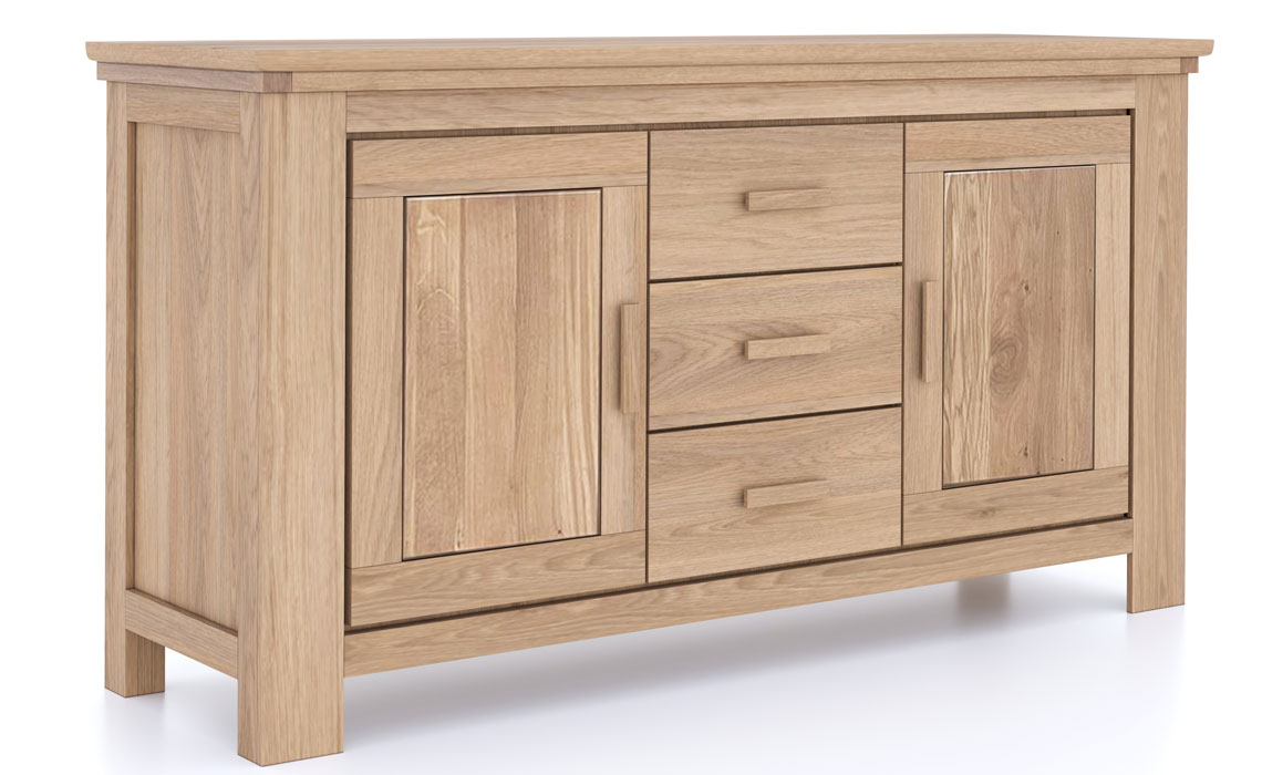 Saronno Oak 2 Door 3 Drawer Sideboard