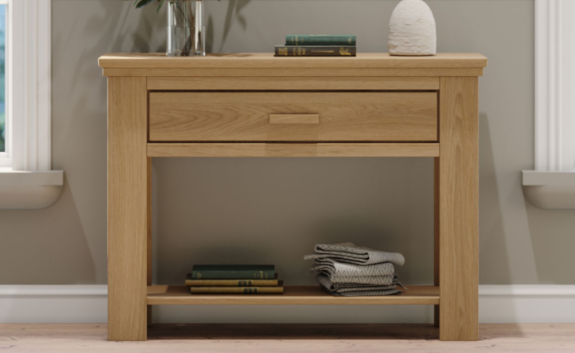 Saronno Oak Console Table