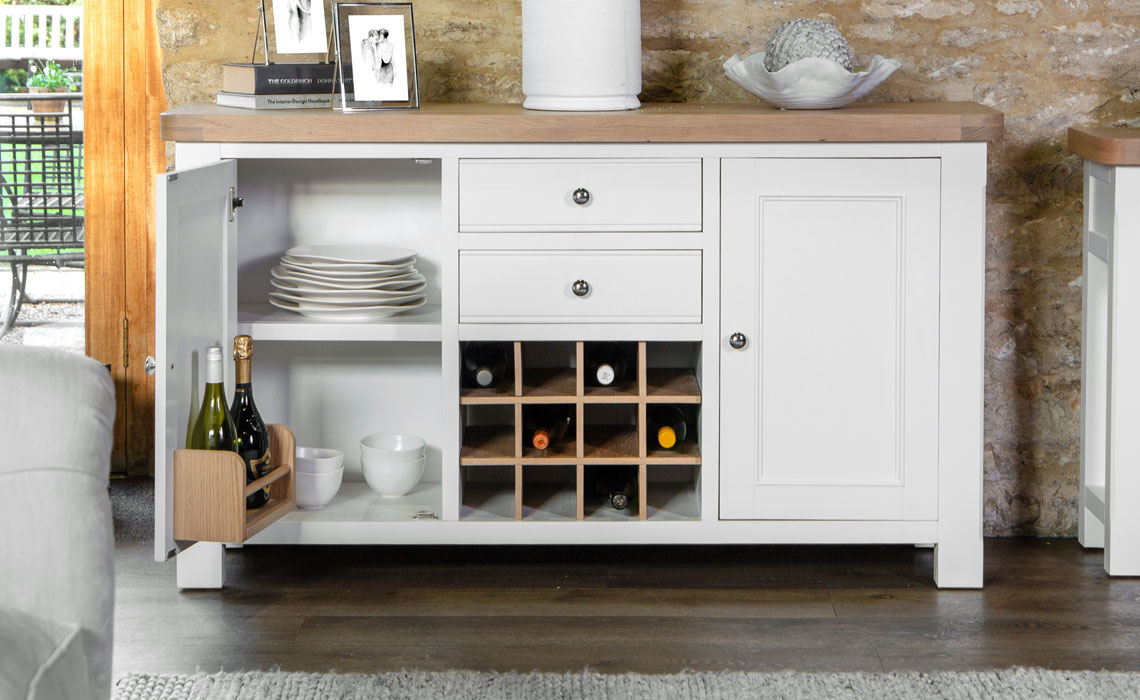 Cheshire White Painted Large Sideboard