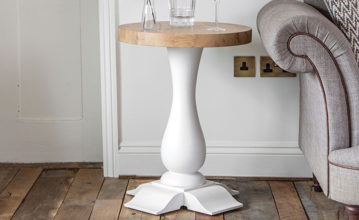 Cheshire White Painted Round Wine Table