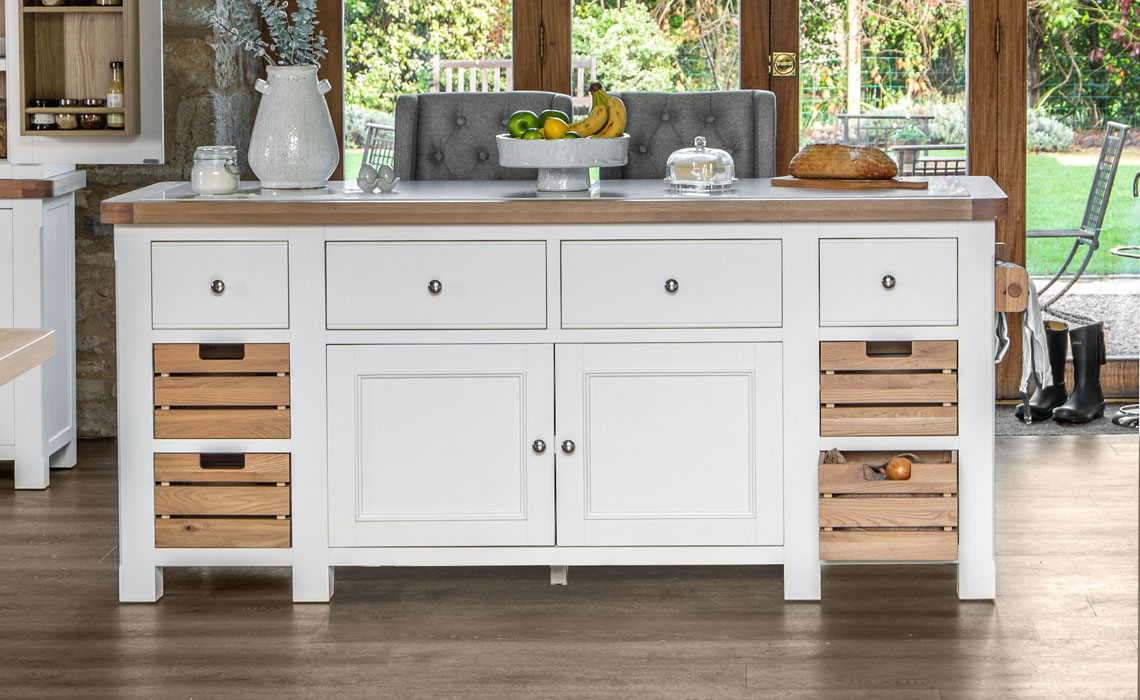 Cheshire White Painted Large Kitchen Island