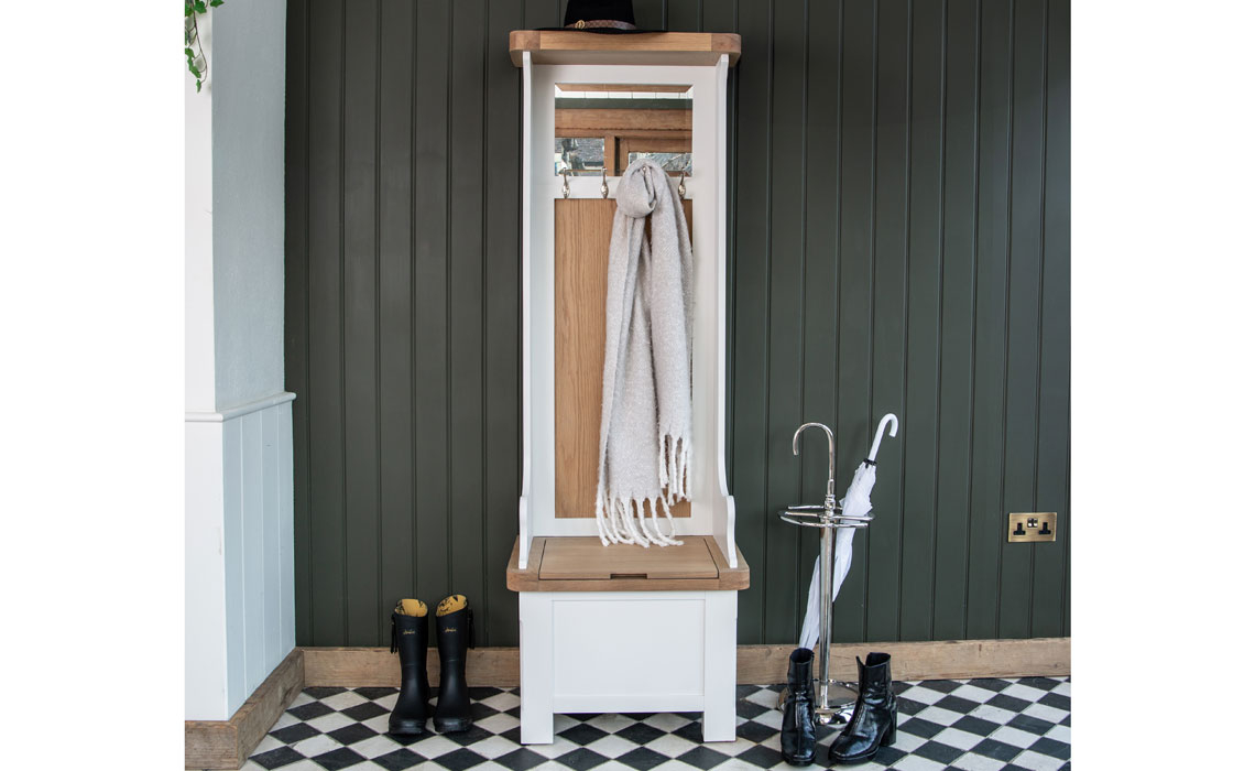 Cheshire White Painted Hallway Tidy