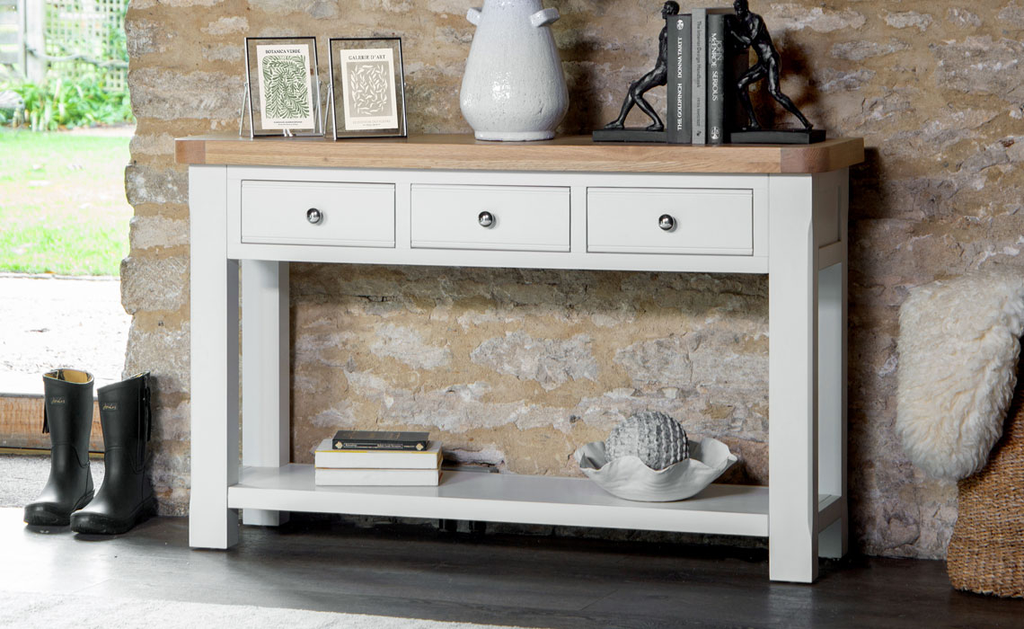 Cheshire White Painted Large Console Table