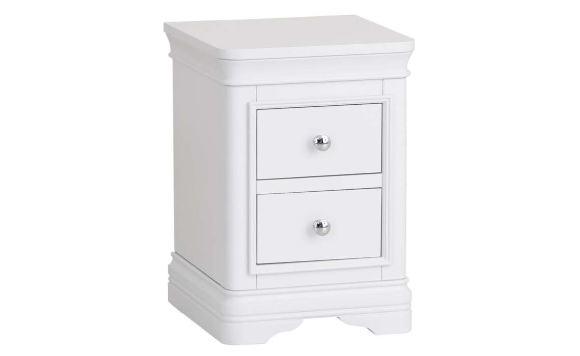 Chantilly White Painted Small Bedside