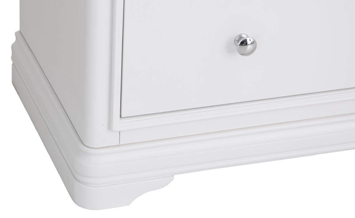 Chantilly White Painted Large Bedside