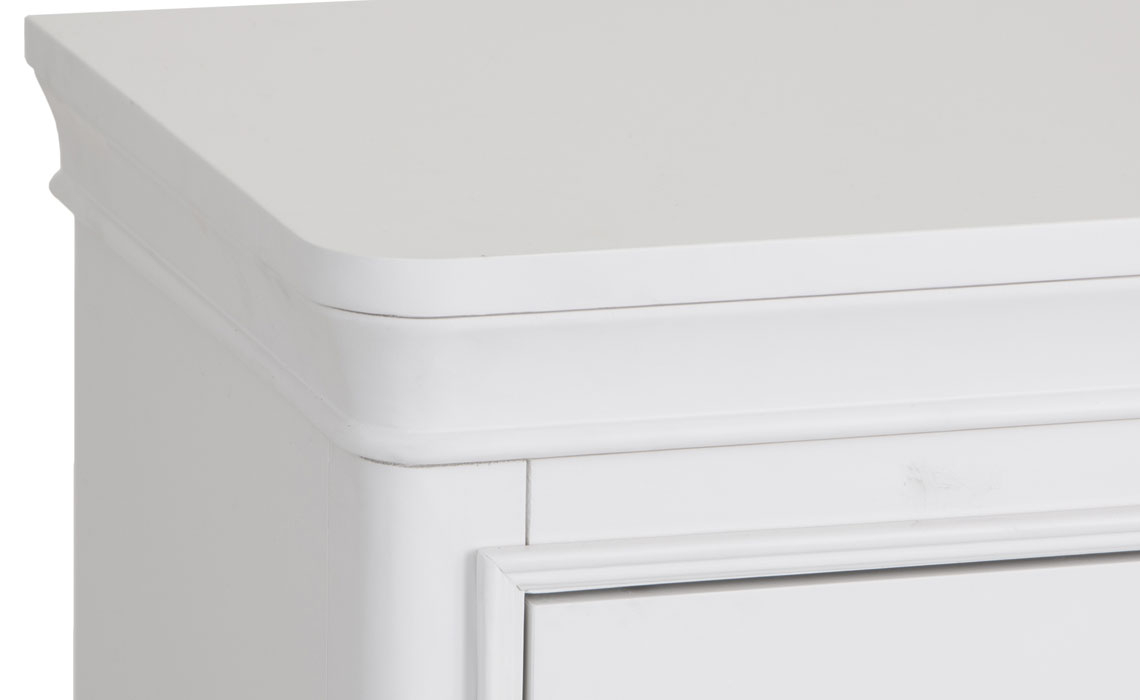 Chantilly White Painted 6 Drawer Chest