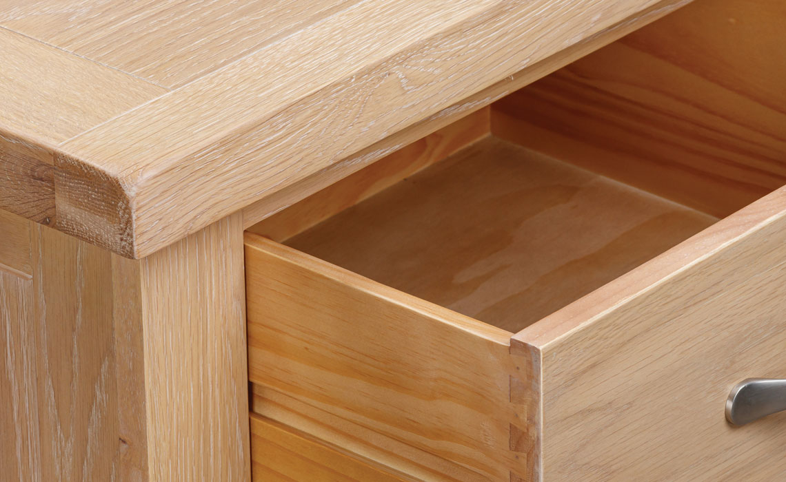 Berkley Oak Coffee Table With Drawers