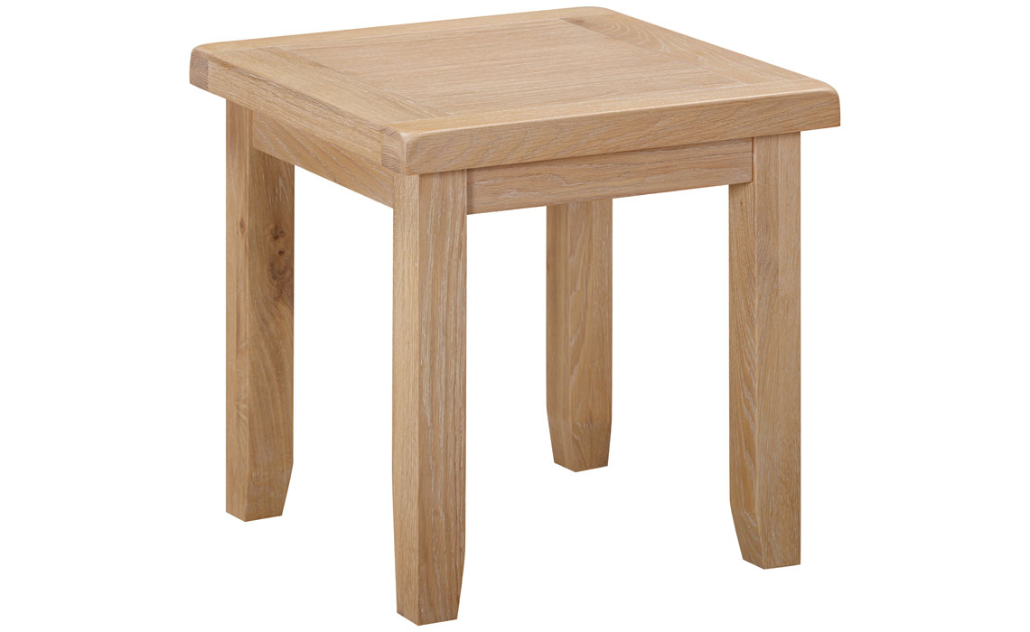 Berkley Whitewash Oak Lamp Table