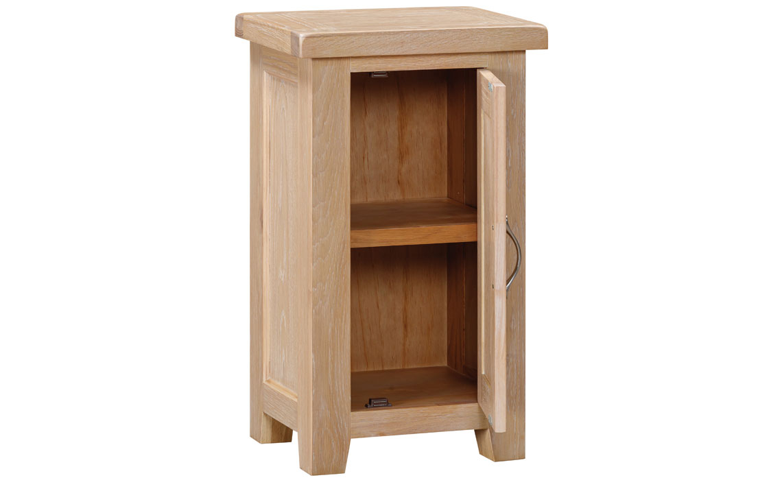 Berkley Whitewash Oak 1 Door Cabinet