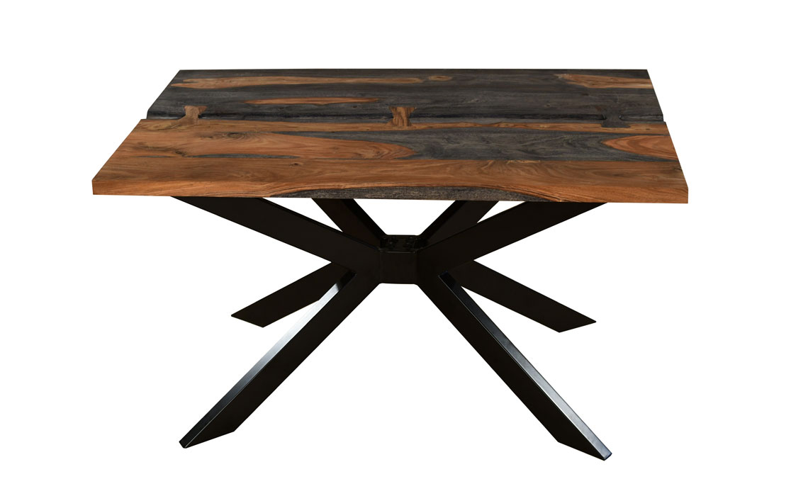 Goa Solid Sheesham 135cm Split Star Leg Dining Table