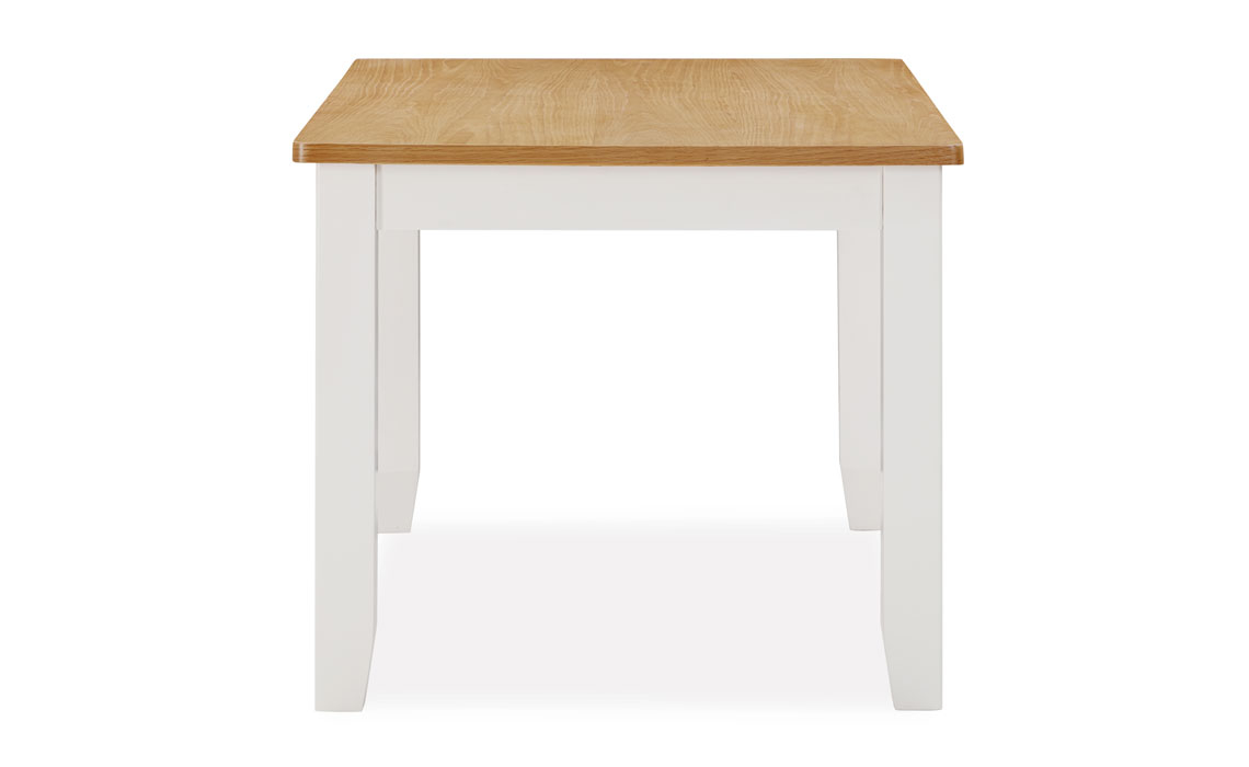 Olsen White Painted Oak 135cm Fixed Top Table