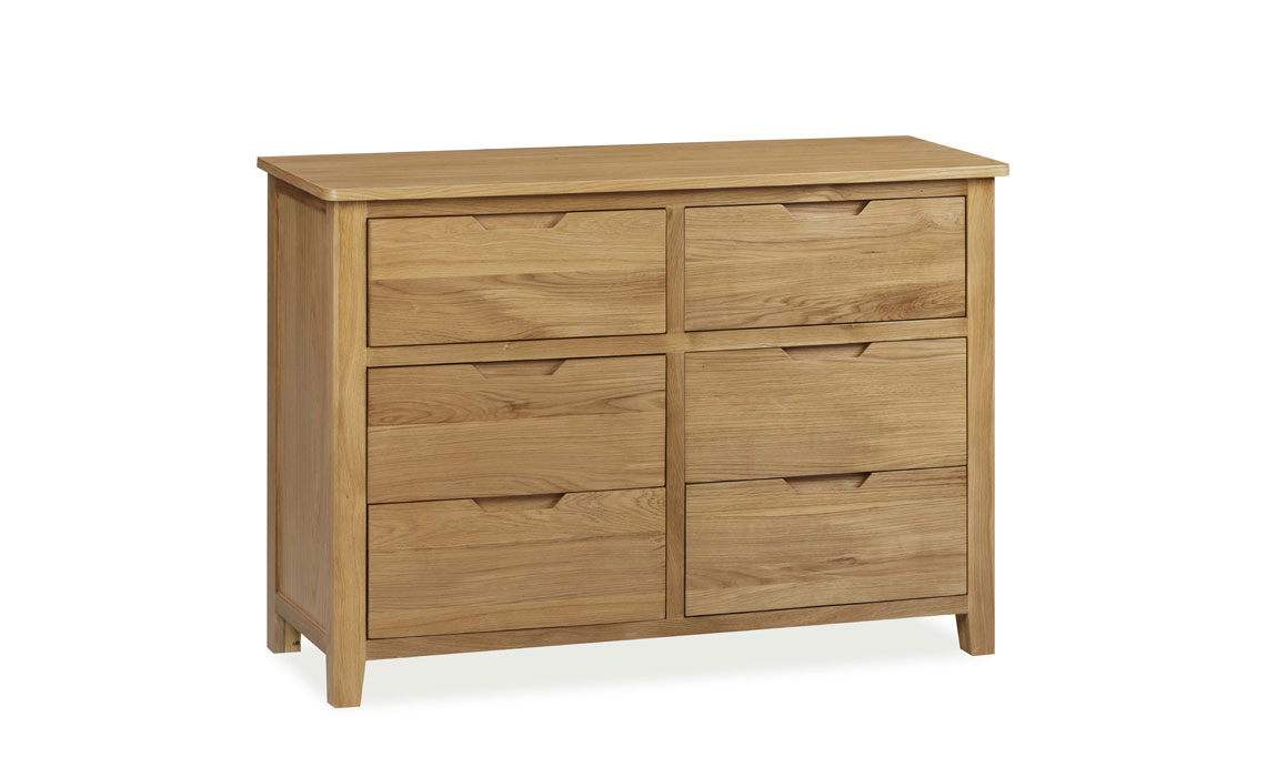 Olsen Natural Oak 6 Drawer Chest 