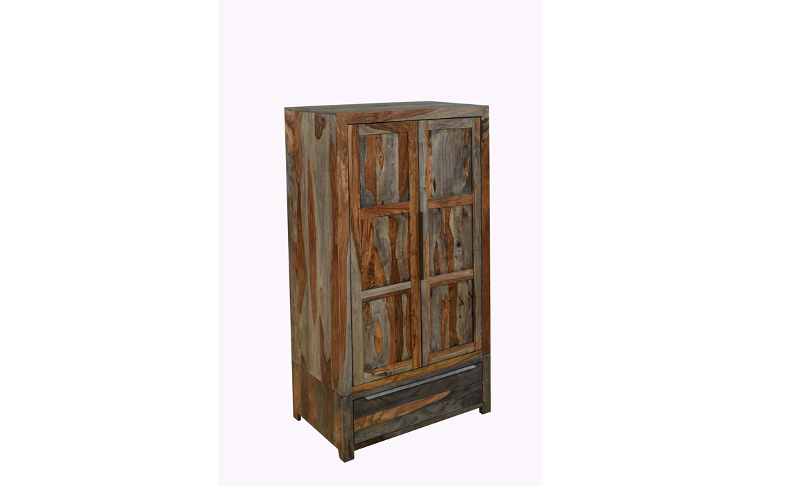 Goa Solid Sheesham 2 Door Wardrobe