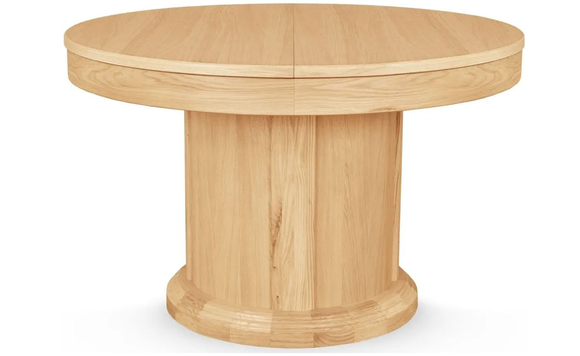 Marseille Oak 120-160 Round Extending Table 