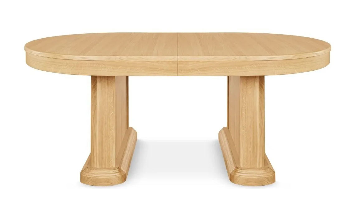 Marseille Oak 200-220 Oval Extending Dining Table