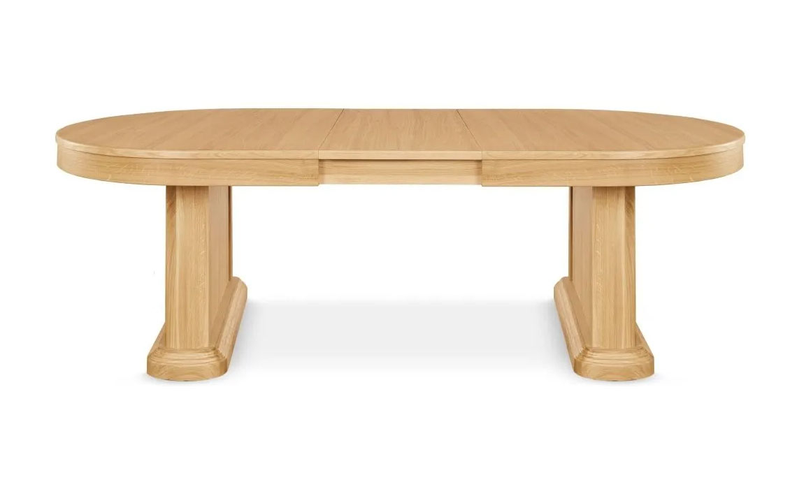 Marseille Oak 200-220 Oval Extending Dining Table