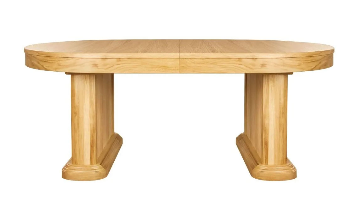 Marseille Oak 200-220 Oval Extending Dining Table