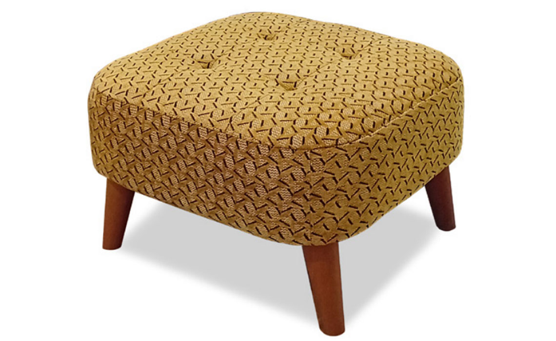 Aura Buttoned Footstool