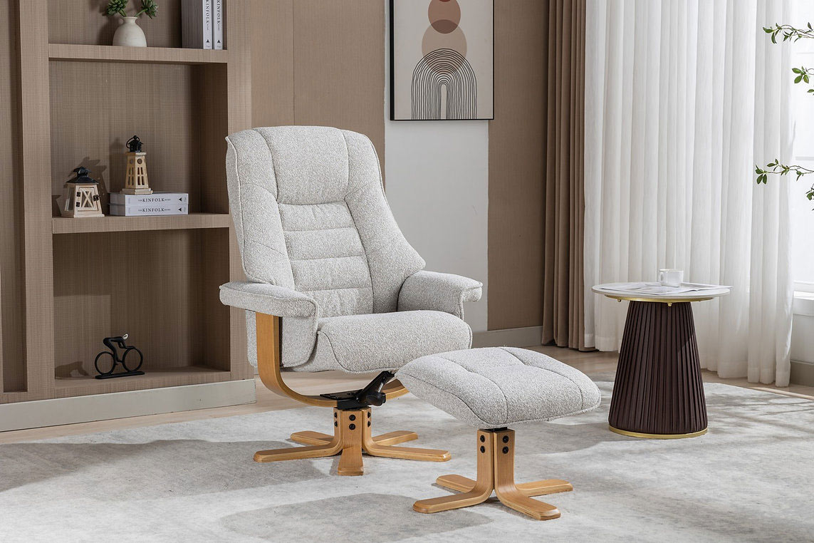 Sardinia Swivel Recliner & Footstool 