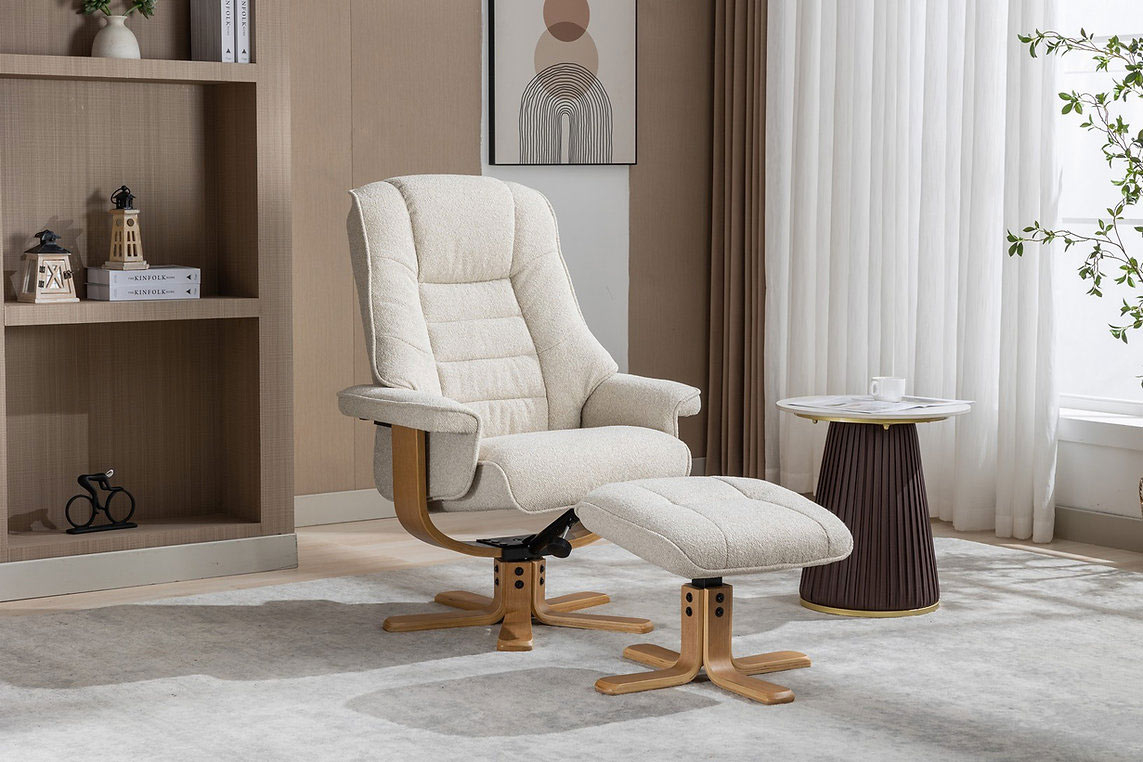 Sardinia Swivel Recliner & Footstool 