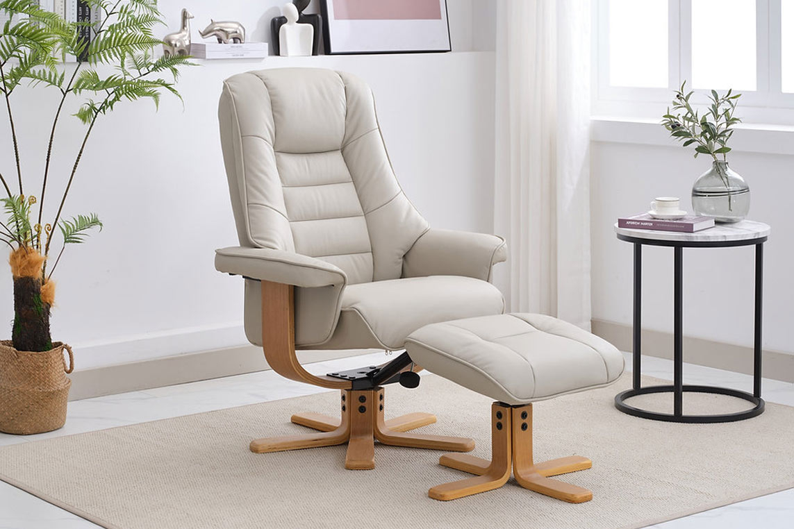 Sardinia Swivel Recliner & Footstool 